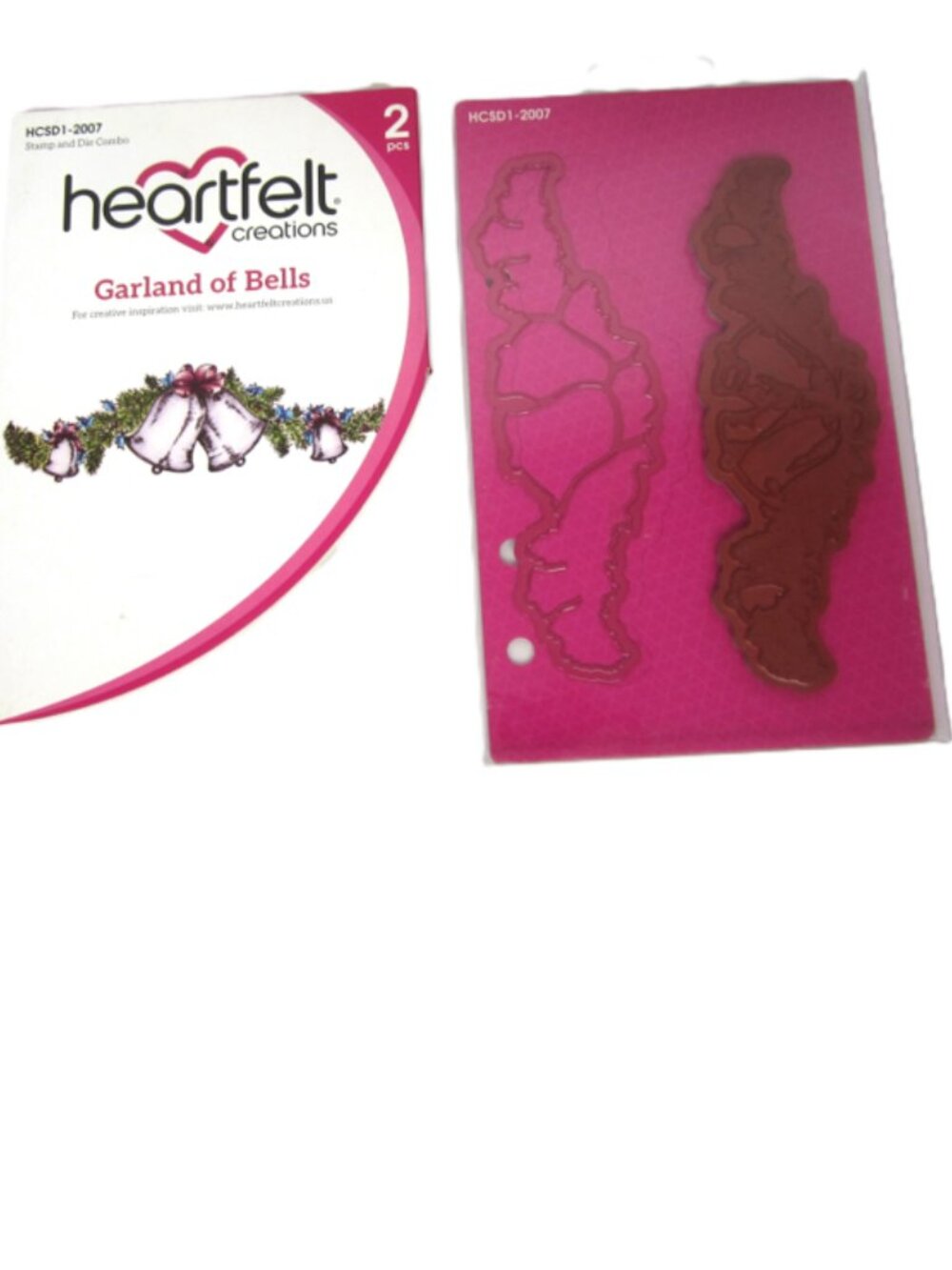Heartfelt Creations Garland of Bells Christmas Holiday Stamp and Die Combo
